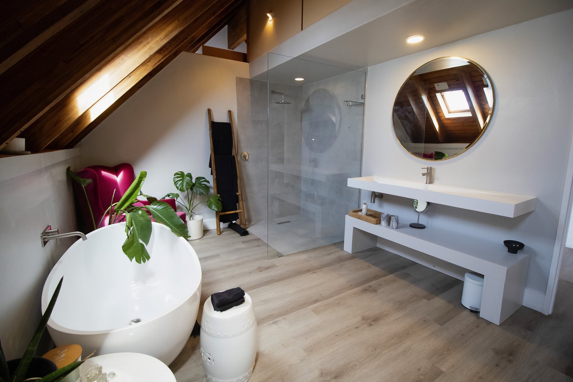 Loft bathroom interior photographed by Media Fans